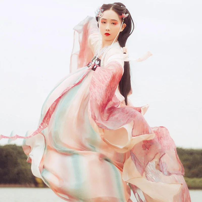 Костюм для китайских танцев красный Hanfu женщин в африканском стиле традиционные