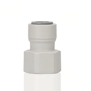 Внутренняя резьба 12 дюйма NPT-трубка с наружным диаметром 38 дюйма, быстроразъемный соединитель обратного осмоса, прямое плотное соединение, двойное уплотнение, фитинг для трубы из полиэтилена