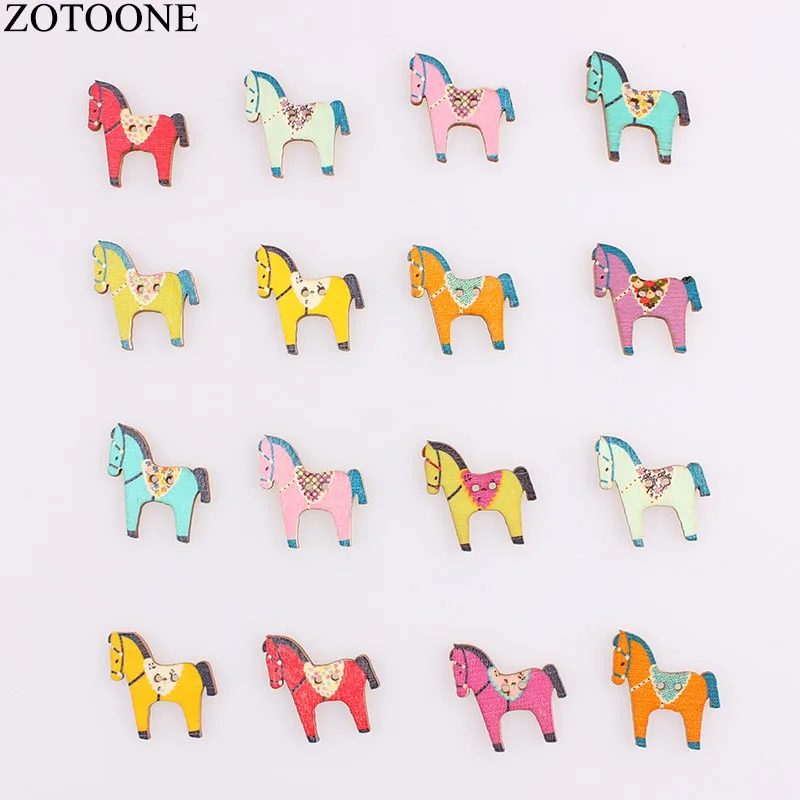ZOTOONE 50 шт. DIY ручной работы деревянные пуговицы для одежды ремесла с фокусным