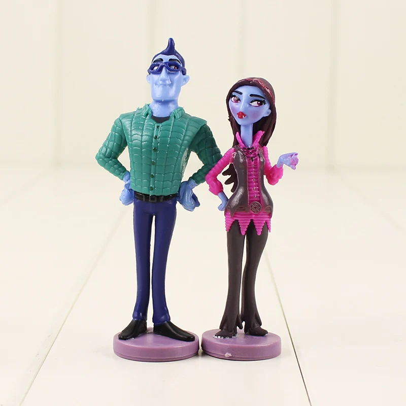 6-9 см 6 шт./лот фильм Junior Vampirina Вампир Девушка папа мама друзья Собака Фигурка модель игрушки подарок