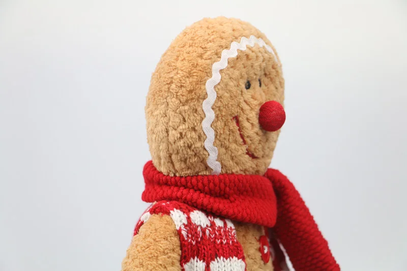 Пряничный человек плюшевый рождественский подарок мягкая кукла украшение