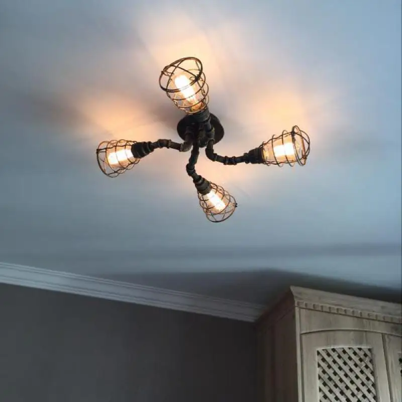 Потолочная лампа в американском стиле для гостиной спальни учебы креативности