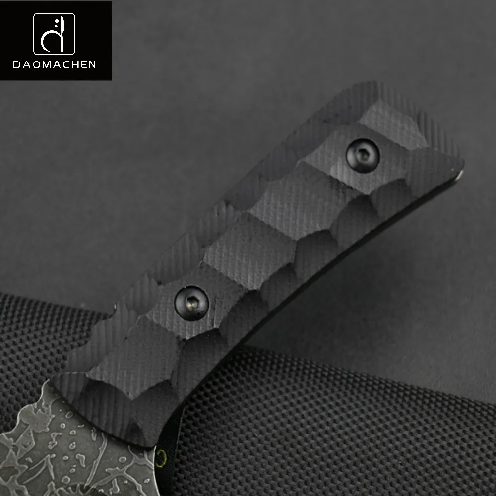 2017 DAOMACHEN Forging Fixed Blade Knife Hunting Stone Washing Black Camping Tactical Tool Free Shipping | Инструменты