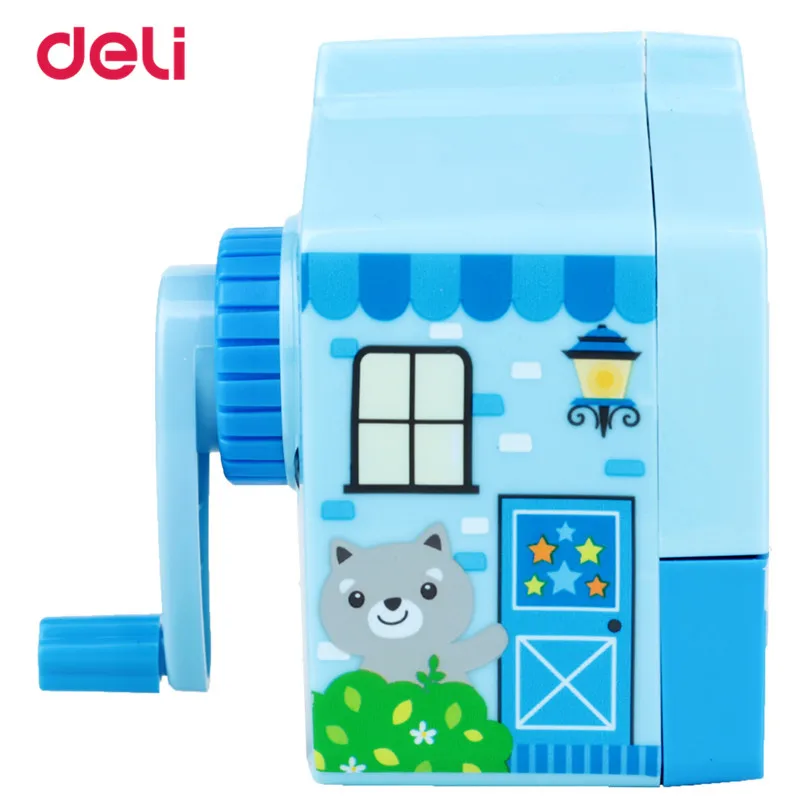 Deli 0724 точилка для карандашей Happy House ручная работа симпатичная школы и офиса с