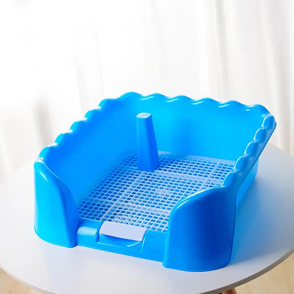 Портативный туалетный лоток для домашних животных, тренировочный держатель для щенков с забором, МОП-пост для средних и малых размеров, легко чистится, горшок для домашних животных