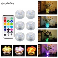 13 colors smd 3528 rgb led submersible underwater ip68 light with remote control lamp for bathroom swimming pool fountain decor