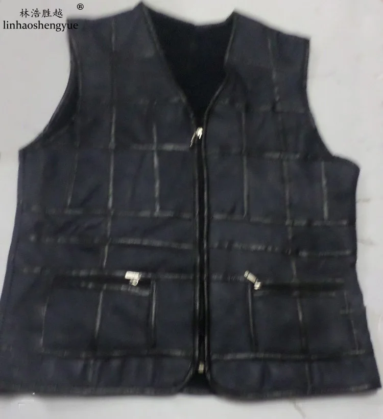 Жилет Linhaoshengyue из натуральной овчины |