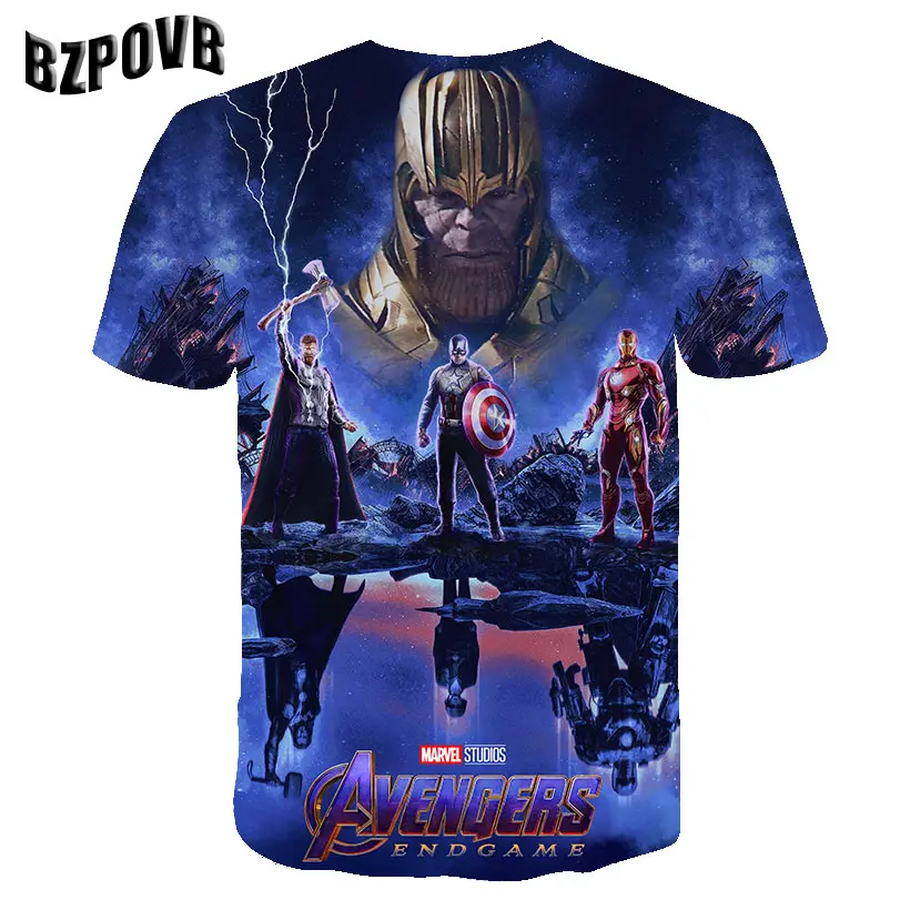 BZPOVB 2019 Капитан Америка футболка футболки с 3D принтом Для мужчин Marvel Мстители