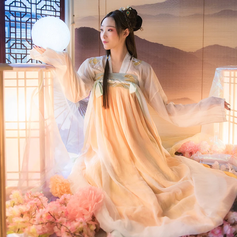 

Костюм для китайских танцев красный Hanfu для женщин Традиционная сценическая одежда народное платье одежда для восточных выступлений карна...