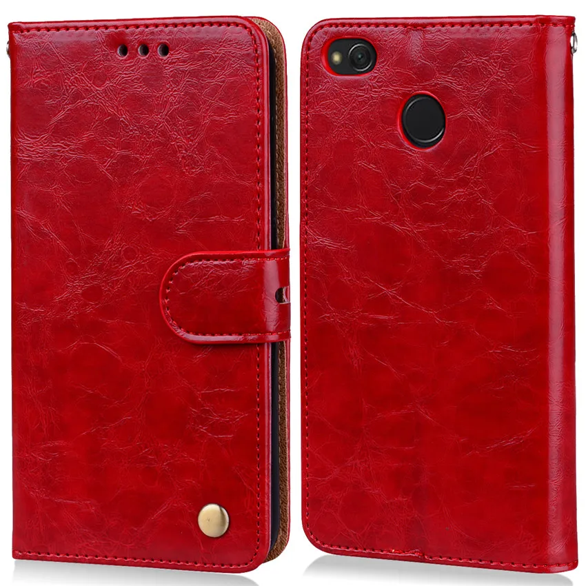 Деловой кожаный чехол-бумажник с откидной крышкой для xiaomi redmi 3S 4X, кожаный чехол для xiaomi redmi Note 4X, Роскошный чехол для телефона s