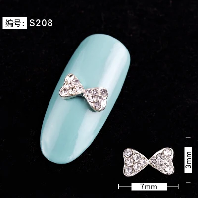 Серый 1 шт. жемчужина-бабочка декоративный камень для ногтей 3D Стразы сплав база разнообразные DIY драгоценные камни Шарм украшения ногтей искусство ювелирные изделия аксессуары - Цвет: Серый