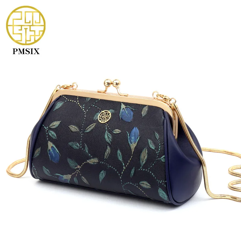 Pmsix женская сумка через плечо натуральная кожа с тиснением|brand handbags|fashion brand