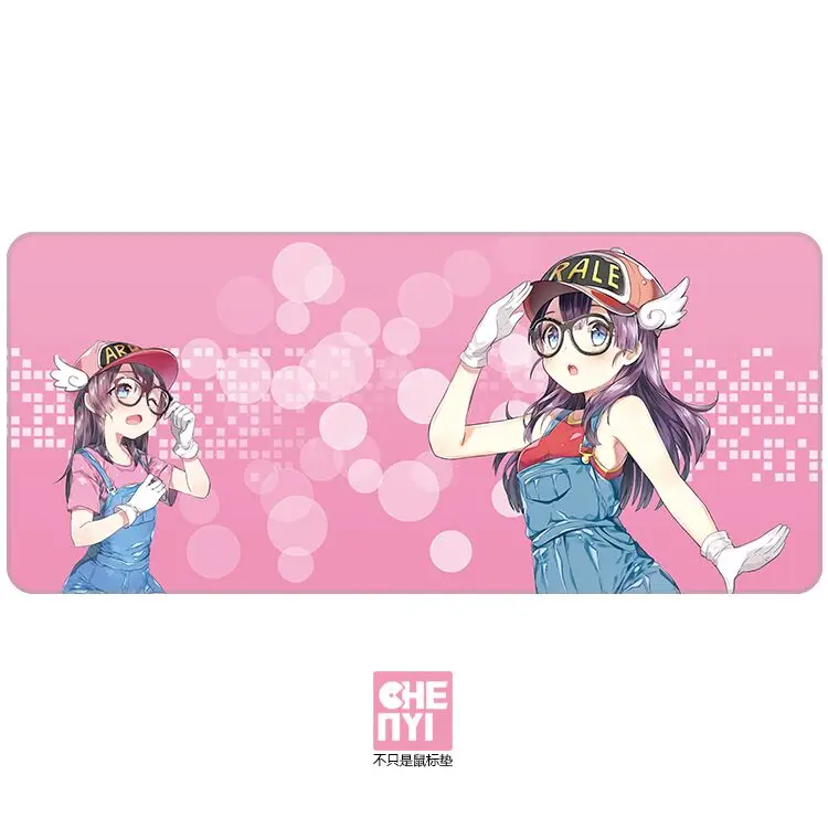 Arale Mpad x1 Механическая клавиатура Mousepad eva Neon Genesis Evangelion 900 400 4 мм не сшитые края мягкие/резиновые высокого качества - Цвет: Arale Mpad x1