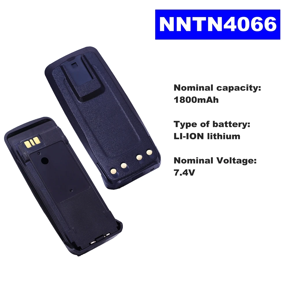 7.4V 1800mAh LI-ION Radio Battery NNTN4066 For Motorola Walkie Talkie XIR-P8200 XIR-P8268 Two Way Radio