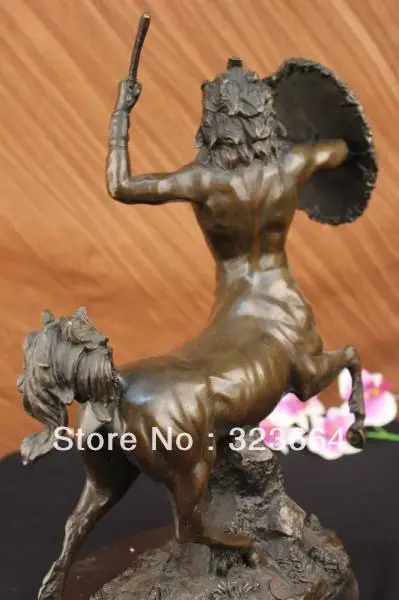 Мощный центаур греческой мифологии бронзовая статуя скульптура потерянный Воск