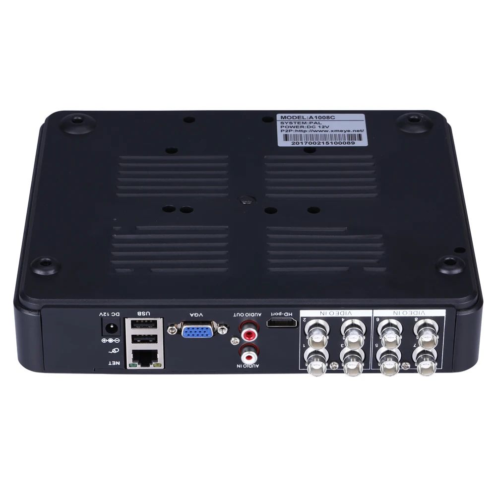 Hamrolte CCTV DVR 8CH 1080N TVI. CVI. AHD-NH 5в1 гибридный цифровой видеорегистратор безопасности DVR детектор движения, приложение удаленный доступ
