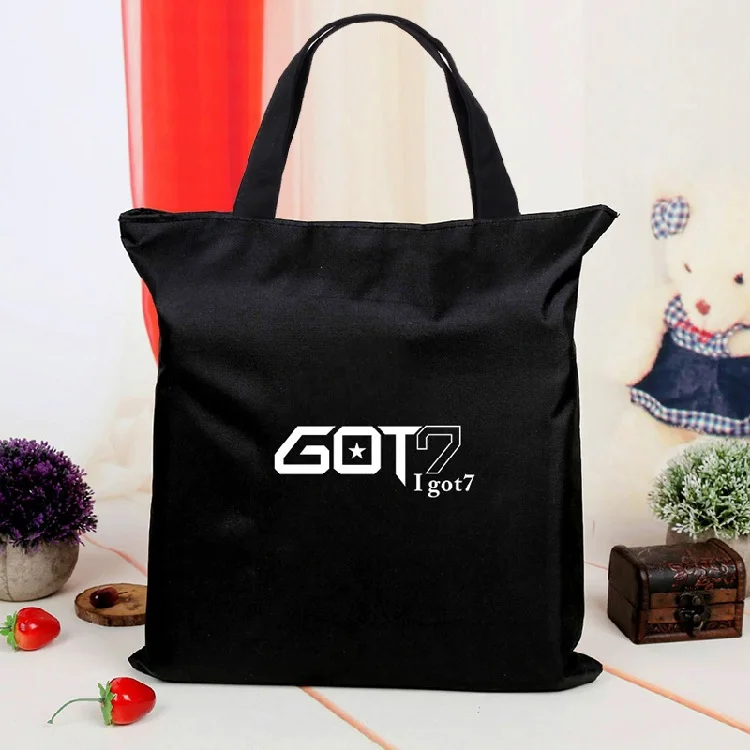 [MYKPOP]GOT7 парусиновая сумка повседневная коллекция любителей KPOP SA18080101|Одежда и