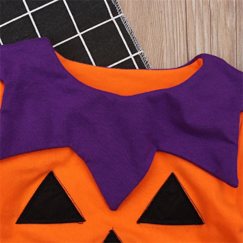 Halloween Kids Baby Girl Boys Foot Bodysuit Grimace Autumn Winter Cute Jumpsuit Children Outfits Clothes | Детская одежда и обувь