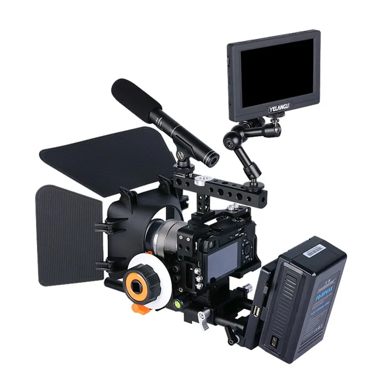 Handheld DSLR Camera Cage Stabilizer Video Steadicam with Top Handle Grip for Sony A6000/A6300/A6500|steadicam stabilizer|camera steadicamcamera cage