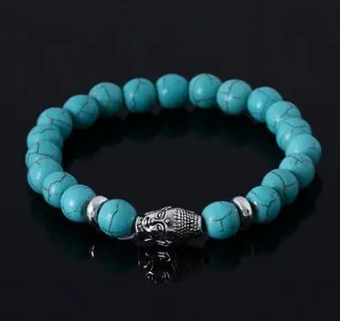 3 шт. ручной работы из натурального камня бусины будда браслеты женщины / мужчины