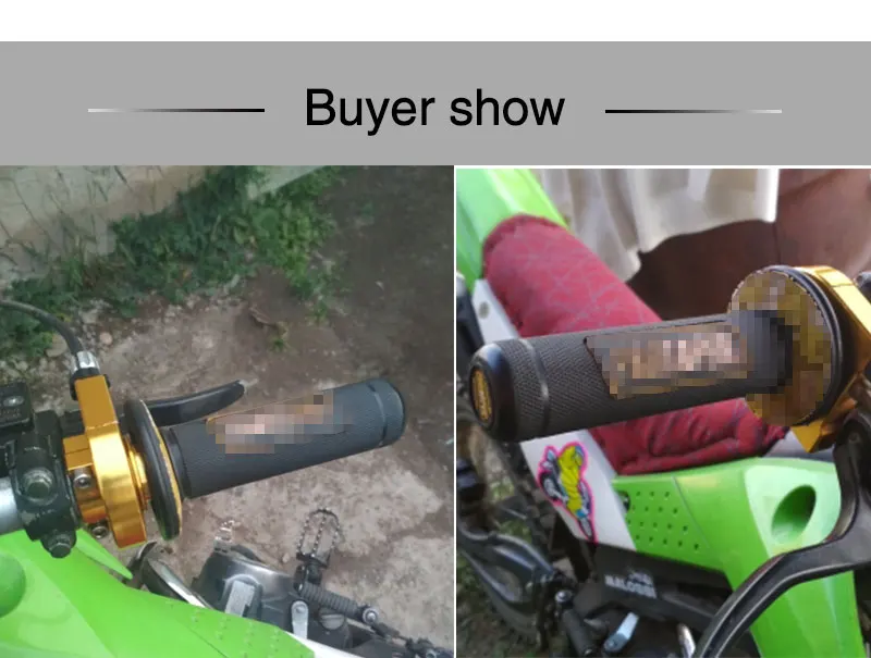 Sclmotos-7/8" Motorcycle Throttle Twist Grips 22mm CNC Aluminum Grip+Cable Accelerator Moped Scooter Dirt Bike Refit Part Race