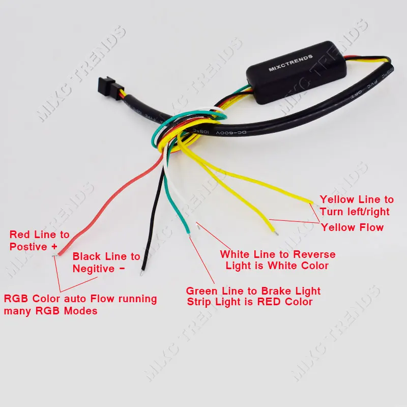 47 дюймов Автомобильный Стайлинг цветная (RGB) светодиодная подсветка под багажник