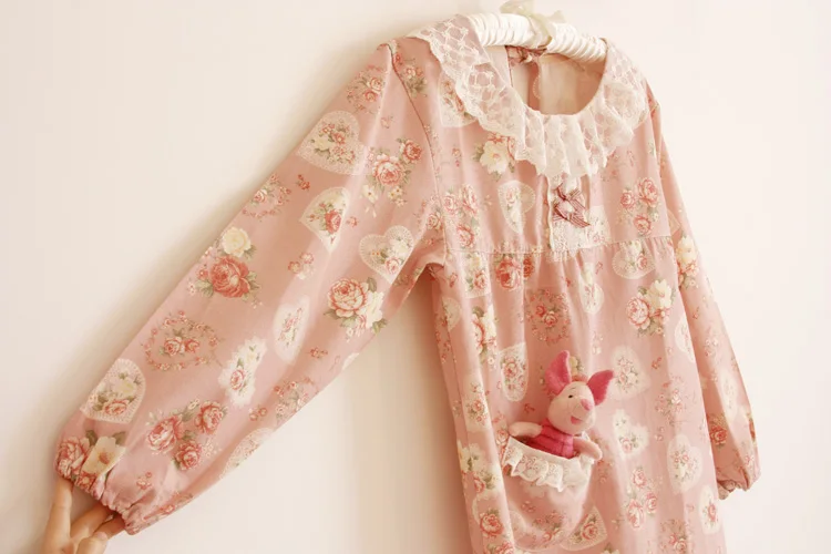 Кружевной Фартук с длинными рукавами в Корейском стиле анти одежда Комбинезоны