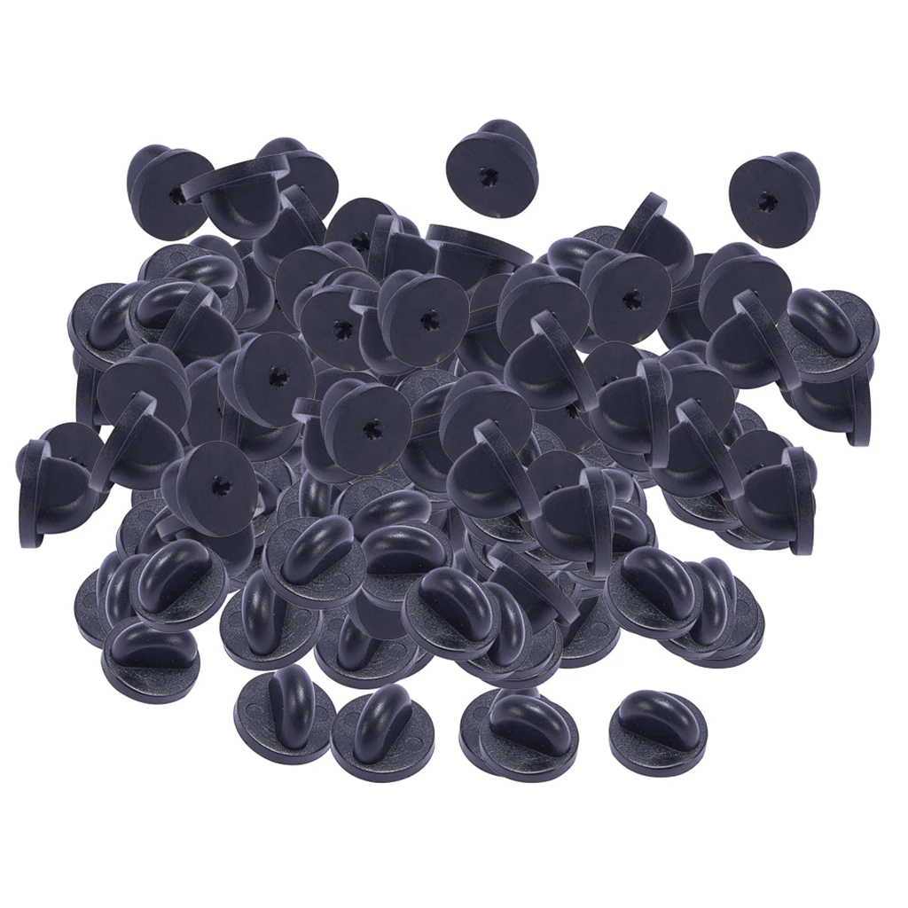 200 шт. безопасная брошка с замком ПВХ резиновые шпильки кнопки на спине застежки