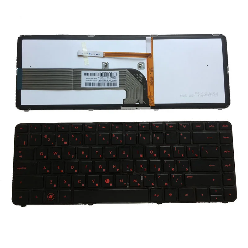 RU Новинка для HP Pavilion DM4 3000 3100 DM4t DV4 черная клавиатура с рамкой и подсветкой red Word|ru