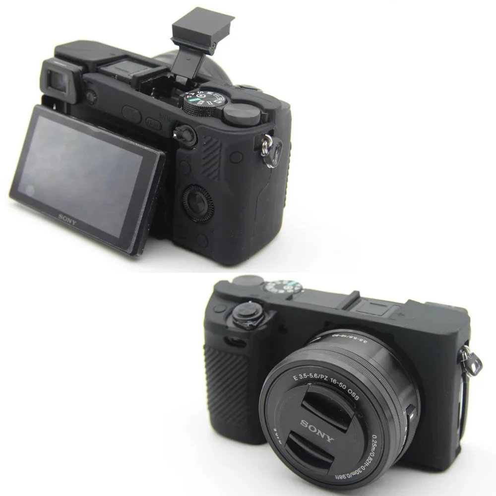 Мягкий силиконовый резиновый защитный корпус для камеры чехол Sony Alpha A6300 ILCE-6300L |