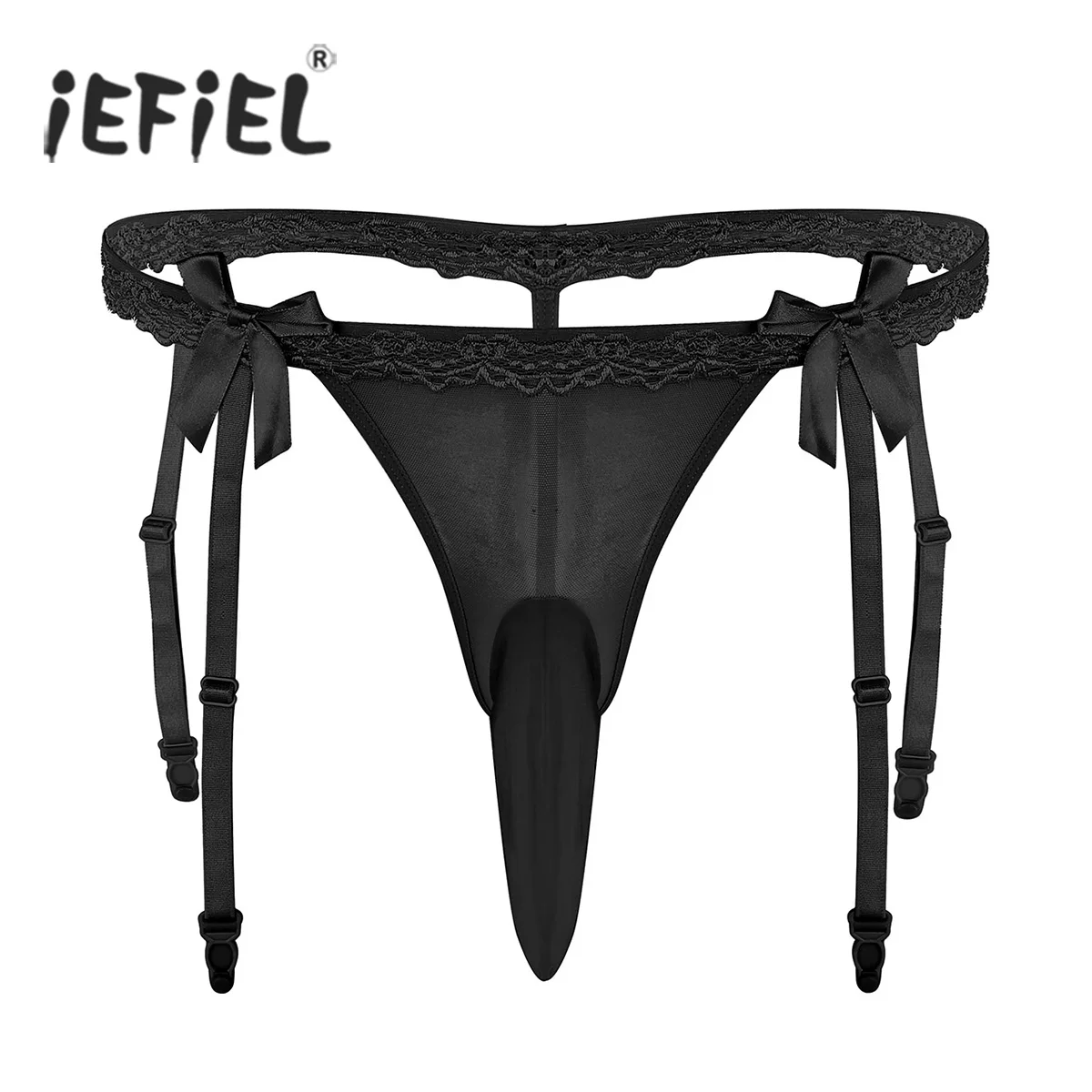 

Закрытое/открытое Мужское нижнее белье, сексуальные трусики, кружевное бикини, трусы, эластичные стринги для Сисси, стринги, нижнее белье с ...