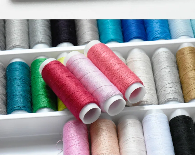 10 рулонов/партия свадебные вечерние DIY Разноцветные катушки швейные нитки хлопок
