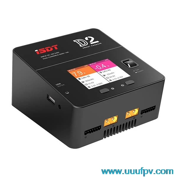 Новое поступление ISDT D2 200 Вт 20A AC двухканальный выход умное зарядное устройство |