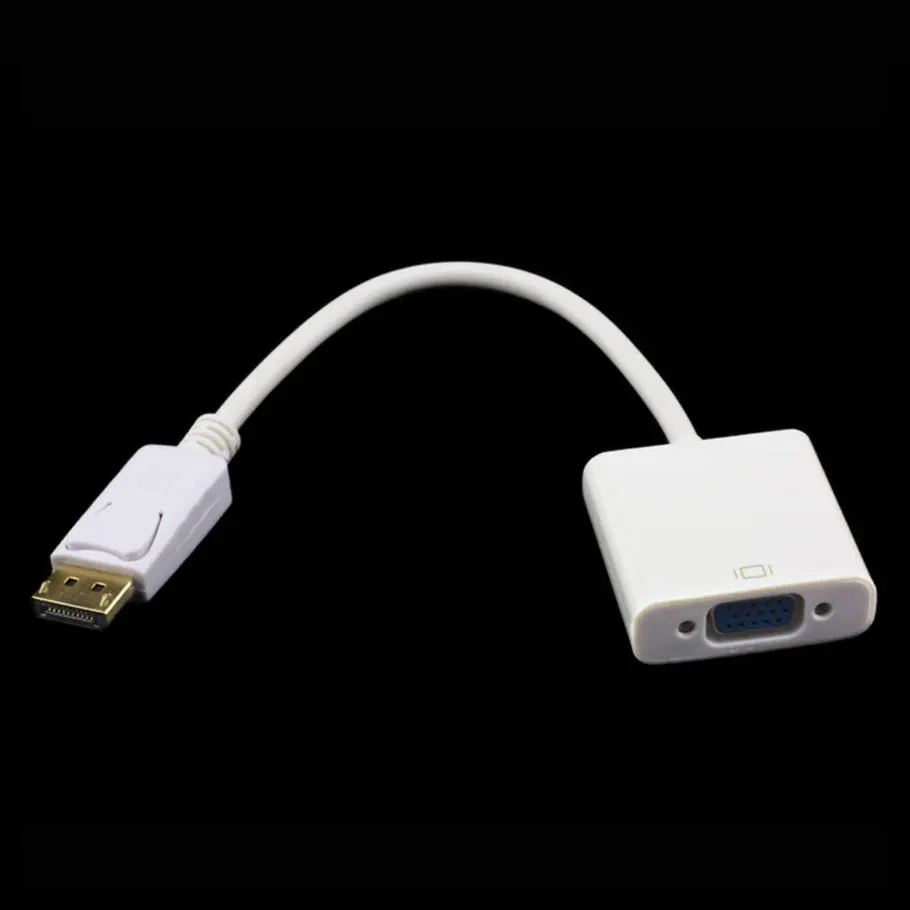 2021 белый переходник DisplayPort папа DP VGA Мама M/F для ноутбука HP/ Dell/ Lenovo/ Toshiba|dp to vga|to vgadp dp