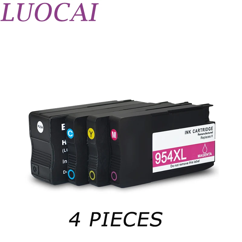 4X LuoCai совместимые чернильные картриджи для hp 954 XL 958XL OfficeJet Pro 8710 8720 8730 7740 8210