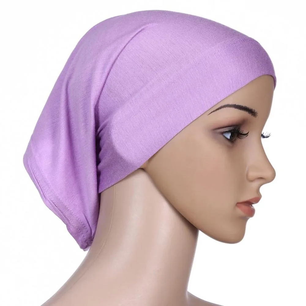 

Women Islamic Hijab Cap Scarf Tube Bonnet Hair Wrap Colorful Head Band
