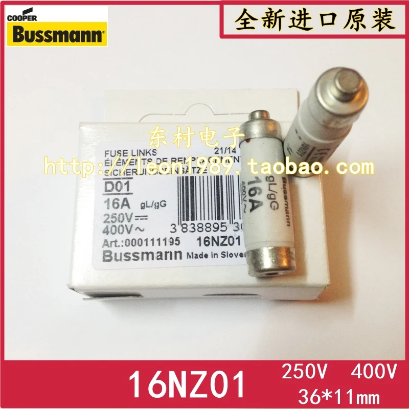 [SA] предохранители Bussmann 16NZ01 16A 10NZ01 10A 400V gL / gG 250V Предохранитель 20 шт./лот|fuse accessories|fuse