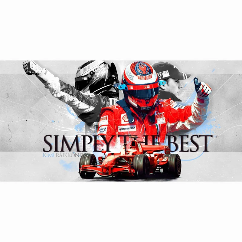 70*140 см 100% бамбуковое волокно Хорошо Впитывающее Kimi Raikkonen мягкое удобное высшее
