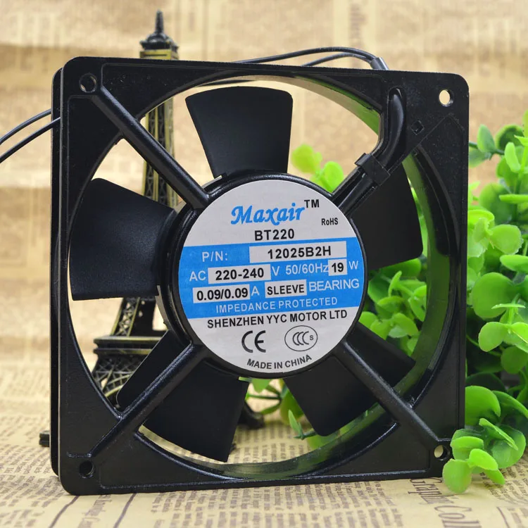 Бесплатная доставка. BT220 P/N 12025 b2h 220 ~ 240 v 19 w двойные шарикоподшипники Охлаждающие