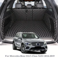 For Mercedes-Benz GLC-Class X253 2016-2019 Car Boot Mat Rear Trunk Liner Cargo Floor Carpet Tray Protector Internal Accessories