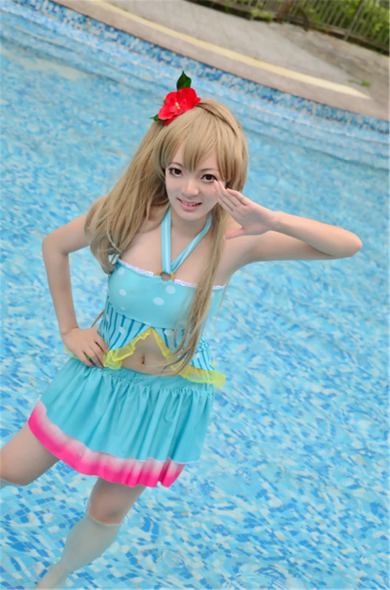 Индивидуальный костюм для косплея Love Live Minami Kotori Гавайская леди sukummizu летние