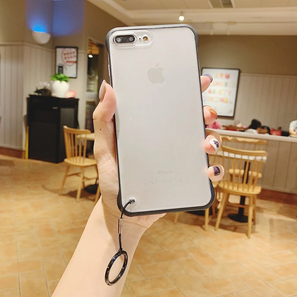 Новый прозрачный чехол с кольцом для iPhone 8 iPhone8 Plus 7 6 S из мягкого ТПУ ультра тонкие