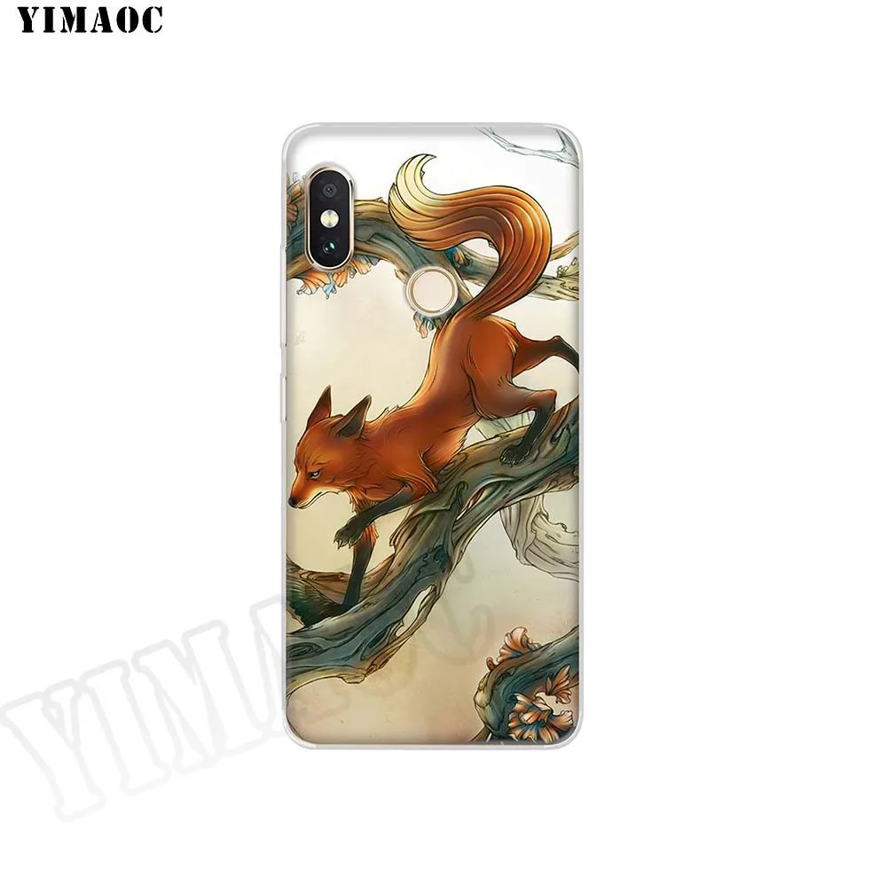 YIMAOC Youre So Foxy Fox Art Foxes Series Soft for POCOPHONE F1 Case Xiaomi Redmi Note 6 7 Pro 6A Mi 8 Lite Cases |