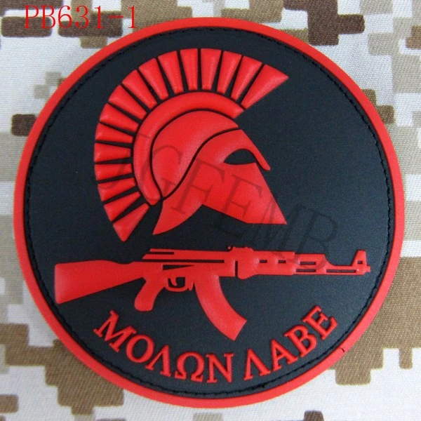 Спартанский Калашников военный тактический боевой дух 3D нашивки из ПВХ|patch badge|3d