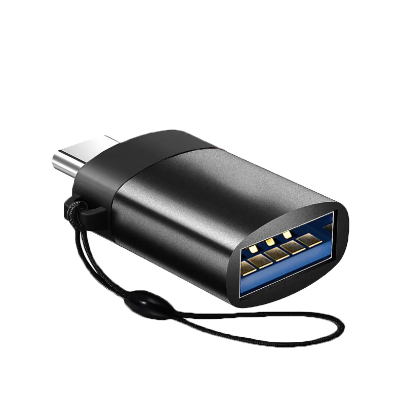 black1 Адаптер type-C на USB 3,0 OTG кабель USBC конвертер для huawei P20 Pro для samsung для Xiaomi зарядный преобразователь данных - Цвет: black1