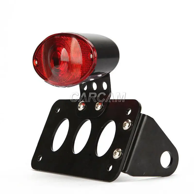 Черный боковой мост крепление мотоцикла номерной знак задний фонарь для победы