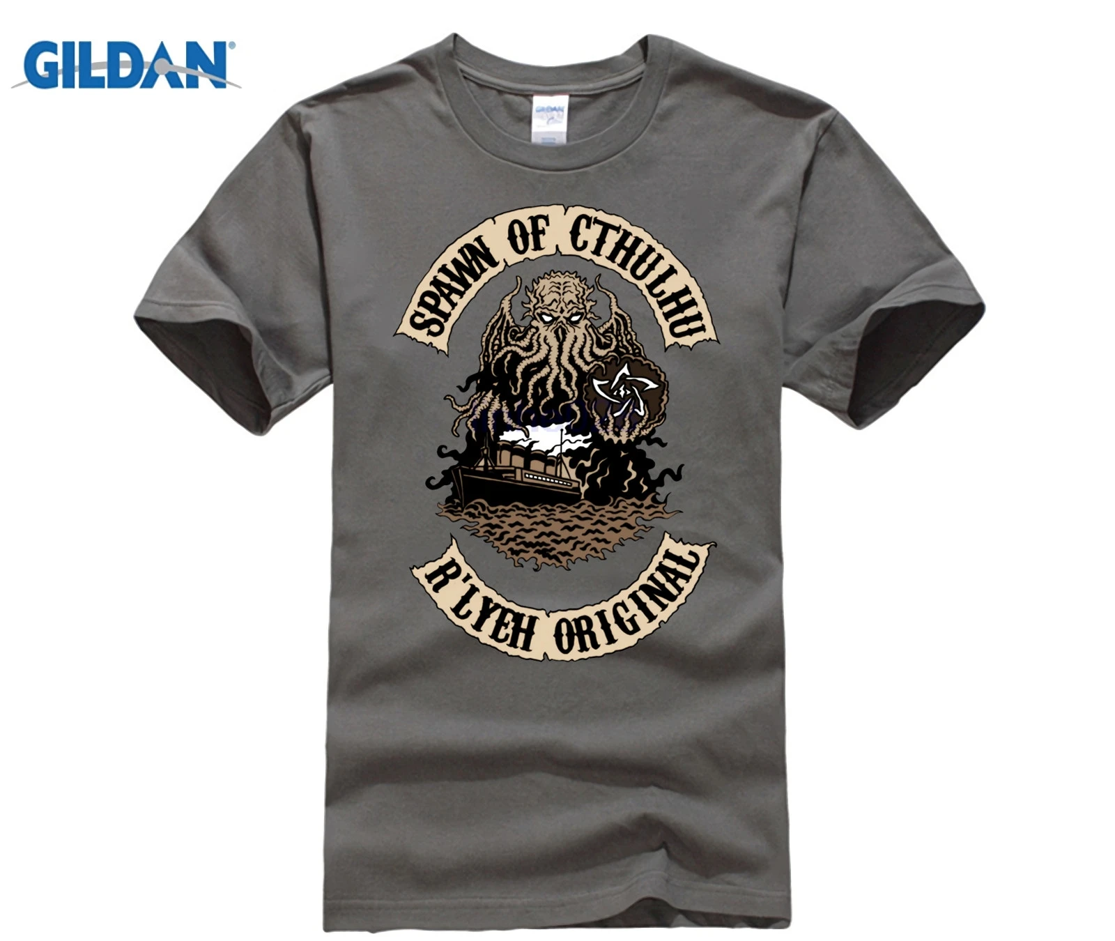 GILDAN spawn of cthulhu rlyeh original | Мужская одежда