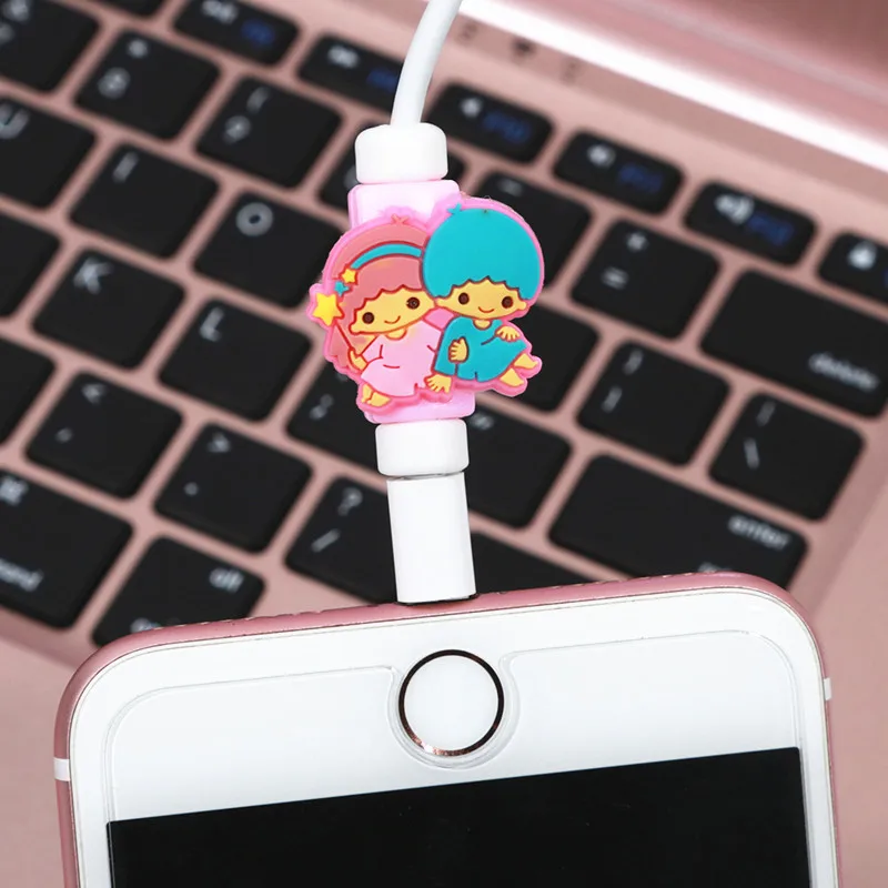 FFFAS мультфильм кабель протектор организовать Зарядное устройство USB устройство для сматывания кабеля для Apple IPhone 4 5 5S 6 6s 7 8 X Plus кабель защиты украшения - Цвет: Model G