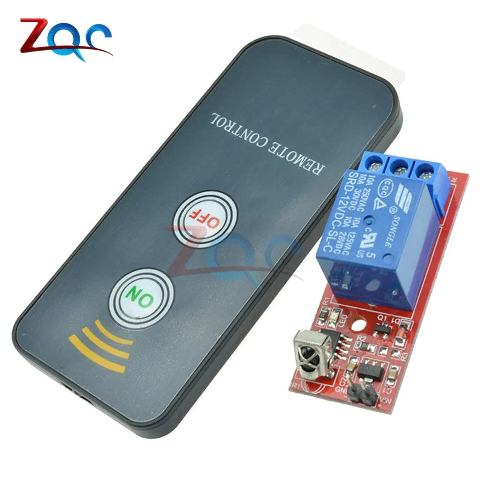 

1 Channel CH DC 5V 12V Relay Module Infrared IR Remote Switch Control Relay Driving Board Controller for Electronic DIY