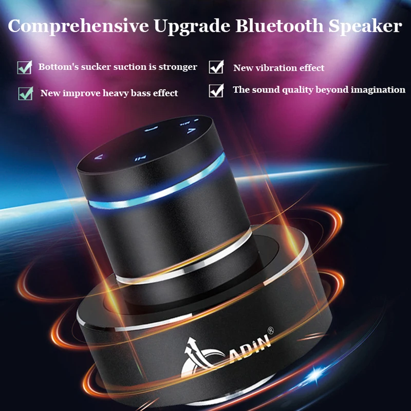 ADIN Металл 26 Вт Вибрация Bluetooth динамик NFC Сенсорный HIFI сабвуфер беспроводной динамик 360 стерео Супер Бас Звук громкий динамик